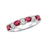 10kt. White Gold, Ruby and Diamond Ring