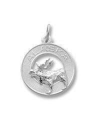 Alaska Moose Charm