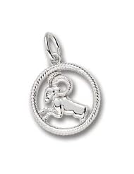 Rembrandt Charms, Aries Charm in Solid Sterling Silver or Gold