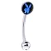 Playboy Blue FOIL Bunny Logo Eyebrow Ring