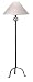 Open Basket Floor Lamp, Black.