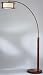 Indo Collection One Light Arc Lantern Shade Floor Lamp