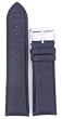 Black Leather Band Crocodile Grain 24 mm
