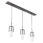 American Fluorescent REPB313RBEC Restoration Metal Frame Pendant, 3-Light, Linear, Oil Rubbed Bronze