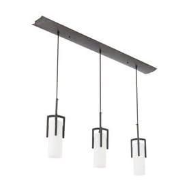 American Fluorescent REPB313RBEC Restoration Metal Frame Pendant, 3-Light, Linear, Oil Rubbed Bronze