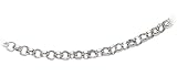 14k White Gold 1.5mm Italian Rolo Chain Necklace, 20