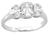 925 Sterling Silver 3 Stone CZ Ring