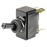COLE HERSEE ILLUMINATED TOGGLE SWITCH -- TIP ON-OFFColor: Black Plastic