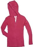Just B Girls Hooded Cable Knit Sweater