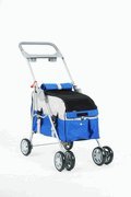 Blue Pet Stroller Carrier Car Seat