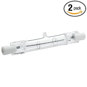 Philips 416875 Work and Security 150-Watt T3 RSC, Double Ended Base Light Bulb, 2-Pack