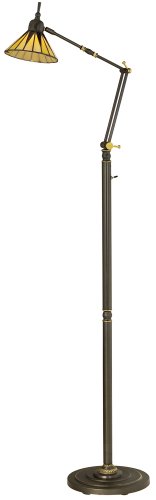 Gotham Tiffany Style Downbridge Floor Lamp