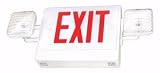 Fulham 10974 FHEX22-W-D-R Exit Emergency Combination Light Fixture