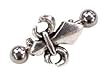 Fleur De Lis Steel Body Jewelry Barbell