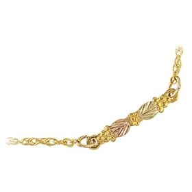 Mt. Rushmore Black Hills Gold� 10K Leaf Design Ankle Bracelet