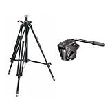 Bogen - Manfrotto 3246-3433 - includes 3246 Black Tripod Legs with 501 Pro Video Fuid Head & Quick Release