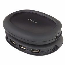 Hi-Speed USB 2.0 Four-Port Mini Hub (BLKF5U234)