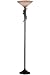 Oslo Torchiere Lamp Frosted Amber Burntcppr/blkch Image
