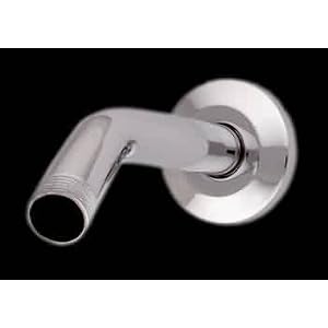 Showerheads Chrome Solid Brass, Shower Arm/Flange 5 1/2 in. L.