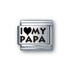 Body Candy Italian Charms Laser I LOVE MY PAPA