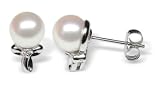 Ruby Japanese Akoya Cultured Pearl Earring