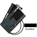 Large Adult D-Ring Double Tube MDF Latex Free Blood Pressure Cuff, NoirNoir - 1 Ea