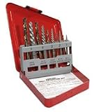 10-Pc Spiral & Drill Bit Screw Extractor Set
