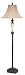 Traditional Floor Lamp Antique Walnut And Ivory