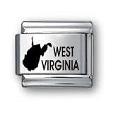 Body Candy Italian Charms Laser WEST VIRGINIA