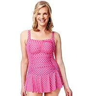Post Surgery Tummy Control Spotted Skirt Swimsuit