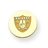 14K Oakland Raiders Disc w/Shield Tie Tac