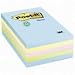 3M 660-RP-A 3M Recycled Post-it Notes, 4 x 6, Four Pastel Colors, Five 100-Sheet Pads/Pack