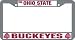 Ohio State Buckeyes Chrome License Plate Frame - SET OF 6 - Sports Merchandise