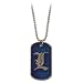 Death Note: Dog Tag Metal Necklace - L Logo Sign (Blue)