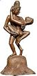 Romantic Gifts Human Metal Sculpture Collectible Figurines 3.75 x 3.75 x 8.5 inches