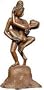 Human Metal Sculpture Romantic Gifts Figurines