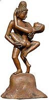 Romantic Gifts Human Metal Sculpture Collectible Figurines 3.75 x 3.75 x 8.5 inches