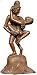 Romantic Gifts Human Metal Sculpture Collectible Figurines 3.75 x 3.75 x 8.5 inches