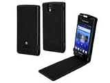 Etui Slim Noir pour Xperia Ray avec logo Sony Ericsson