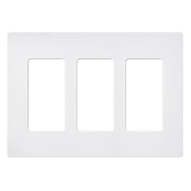 Lutron SC-3-SW Claro Three-gang Wallplate Snow by Lutron