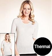 2 Pack Short Sleeve Pointelle Thermal Top