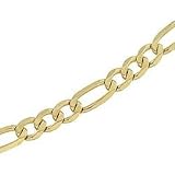 10K Yellow Gold Figaro Chain - 20 inches