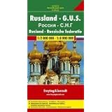 Russia/CIS Map (Country Road & Touring) (English, French, Italian, German and Russian Edition)