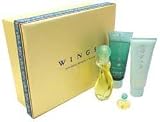 Wings by Giorgio Beverly Hills for Women 4 Piece Jewelry Series Box Set Includes: 1.7 oz Eau de Toilette Spray + Parfum Miniature Collectible + 3.4 oz Shower Gel + 3.4 oz Body Lotion