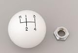 Hurst 1630022 White 4-Speed Classic Shifter Knob