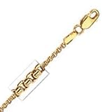 14k Yellow Gold Round 18 Inch X 1.4 mm Box Chain Necklace