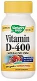 Nature's Way Vitamin D-400, Dry Form Capsules, 100-Count