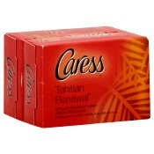 Caress Tahitian Renewal Exoliating Beauty Soap Bar, 4 Bars @ 4.25 Oz