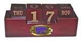 NCAA Kansas State Wildcats Wooden Desk Calendar