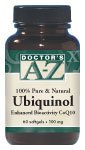 100% Pure & Natural Ubiquinol Enhanced Bioactivity CoQ10 (100 mg--60 softgels)